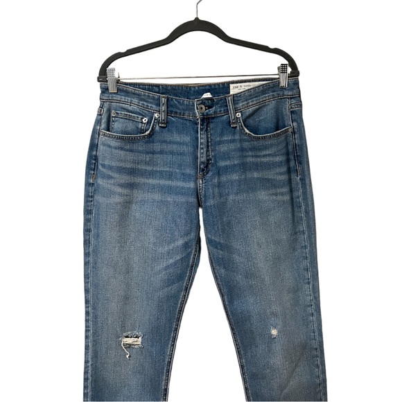Rag & Bone Dre Low Rise Slim Boyfriend Jeans in Mick (29) - Picture 8 of 14